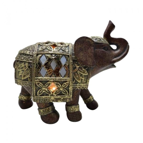 Фигурка "Слон" с подсветкой 17х7х14 см